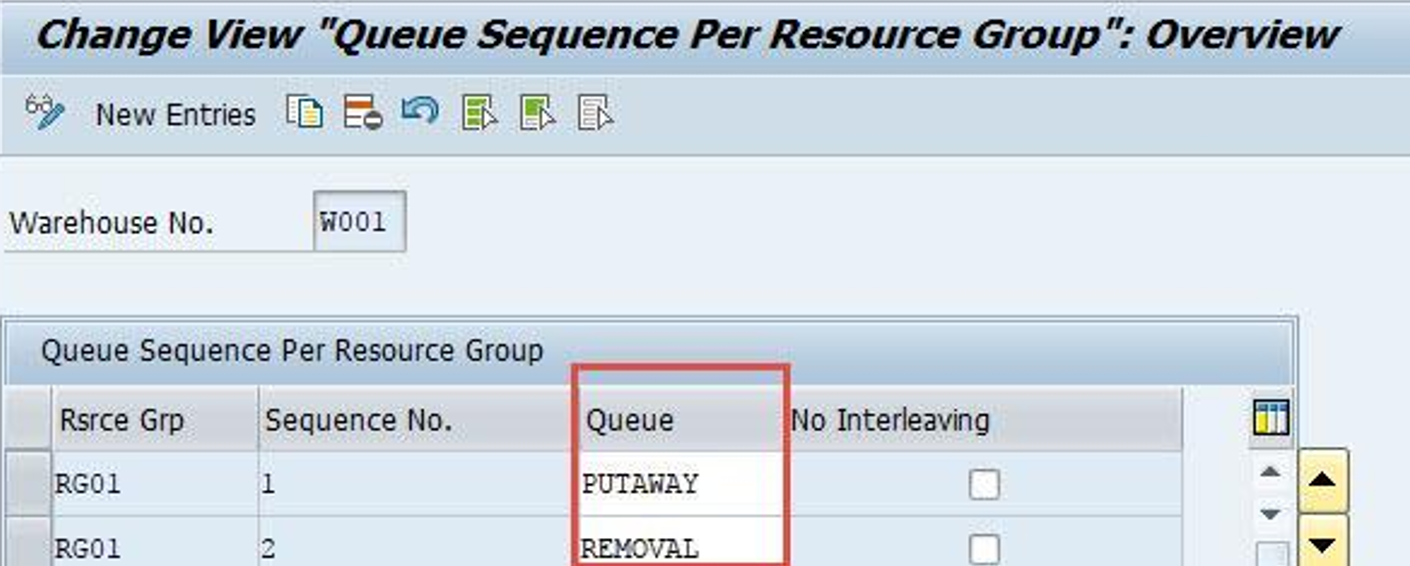 SAP EWM Resource Group Assignment